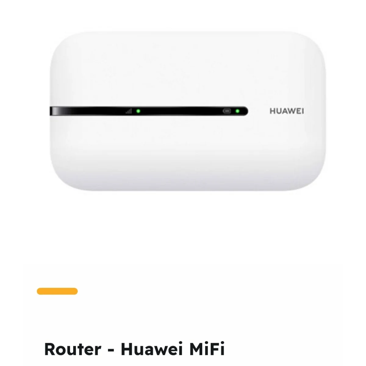 Huawei MiFi router